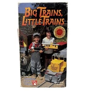 Big Trains, Little Trains Live-Action Video VHS Tape 27 Min Ages 2-8 Used